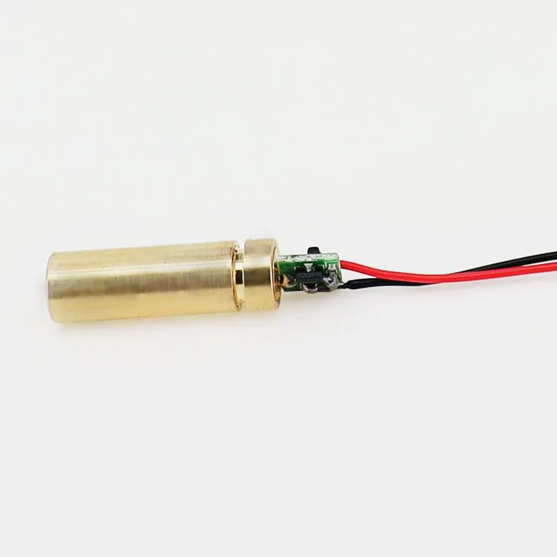 Red 635nm5mW Dot Laser ModulDC Enter 3V/5V Metal BronzeHead Target Photoelectric Source manufacturerFree Customization7.5X23.5mm