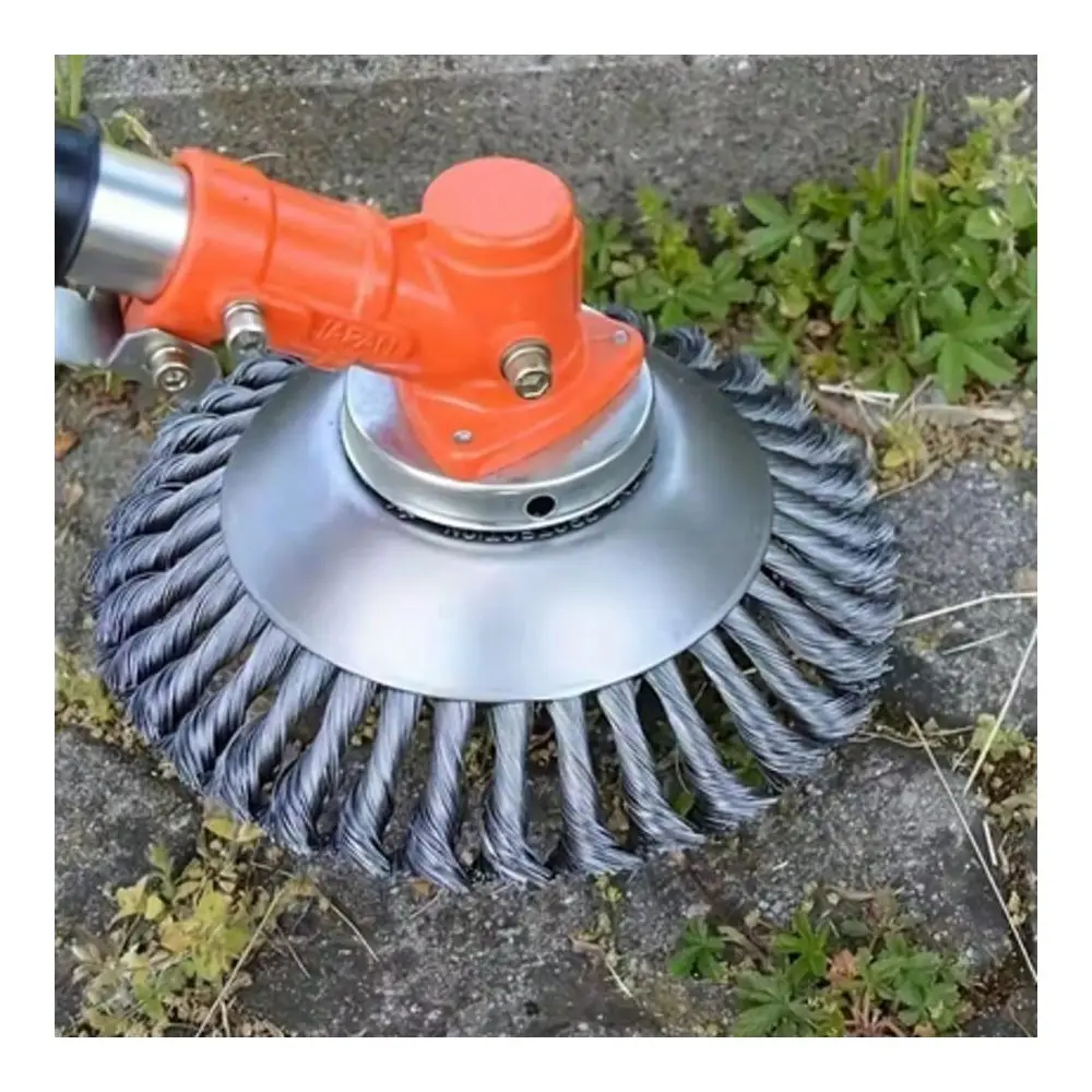 Inch Steel Wire Set Garden Weeds Brush, Lawn Mower Tool For Weeds Eater, Steel Wire Rotary Brush Cutter Trimmer Head, Weeds Eat