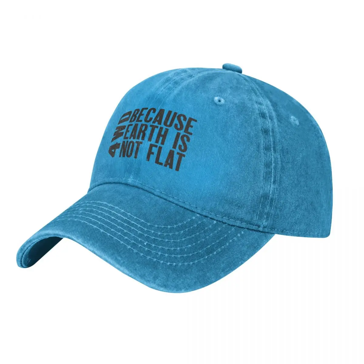 

4WD, Because Earth is Not Flat Baseball Cap Golf Cap funny hat Golf Men Women's