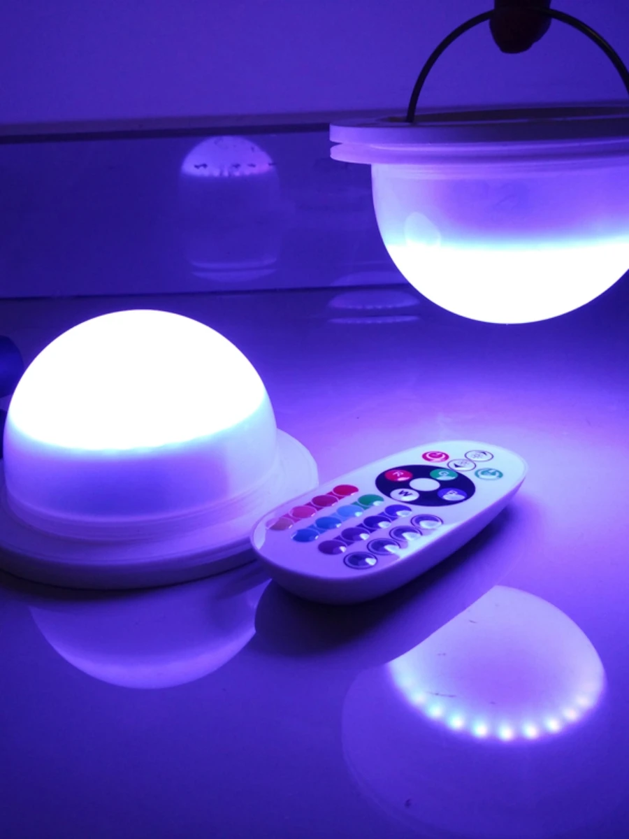 Battery LED Light System Colours Changing Blue White Flashing Remote Control For Table Chair VC-L117