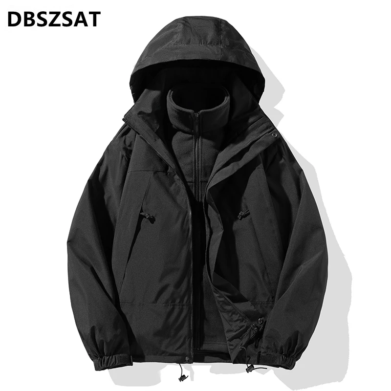 2026 Military Cargo  Men Cotton Work Multi-pocket Mens Long winter Outwear Straight  Male jacket