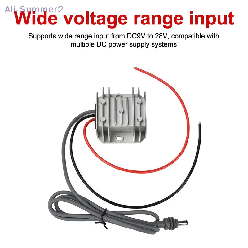 {Summer2} Модуль повышающего преобразователя постоянного тока 9-28 В в постоянный ток 30 В 3,5 А, кабель питания IP68 для автомобильных аксессуаров для инструментов