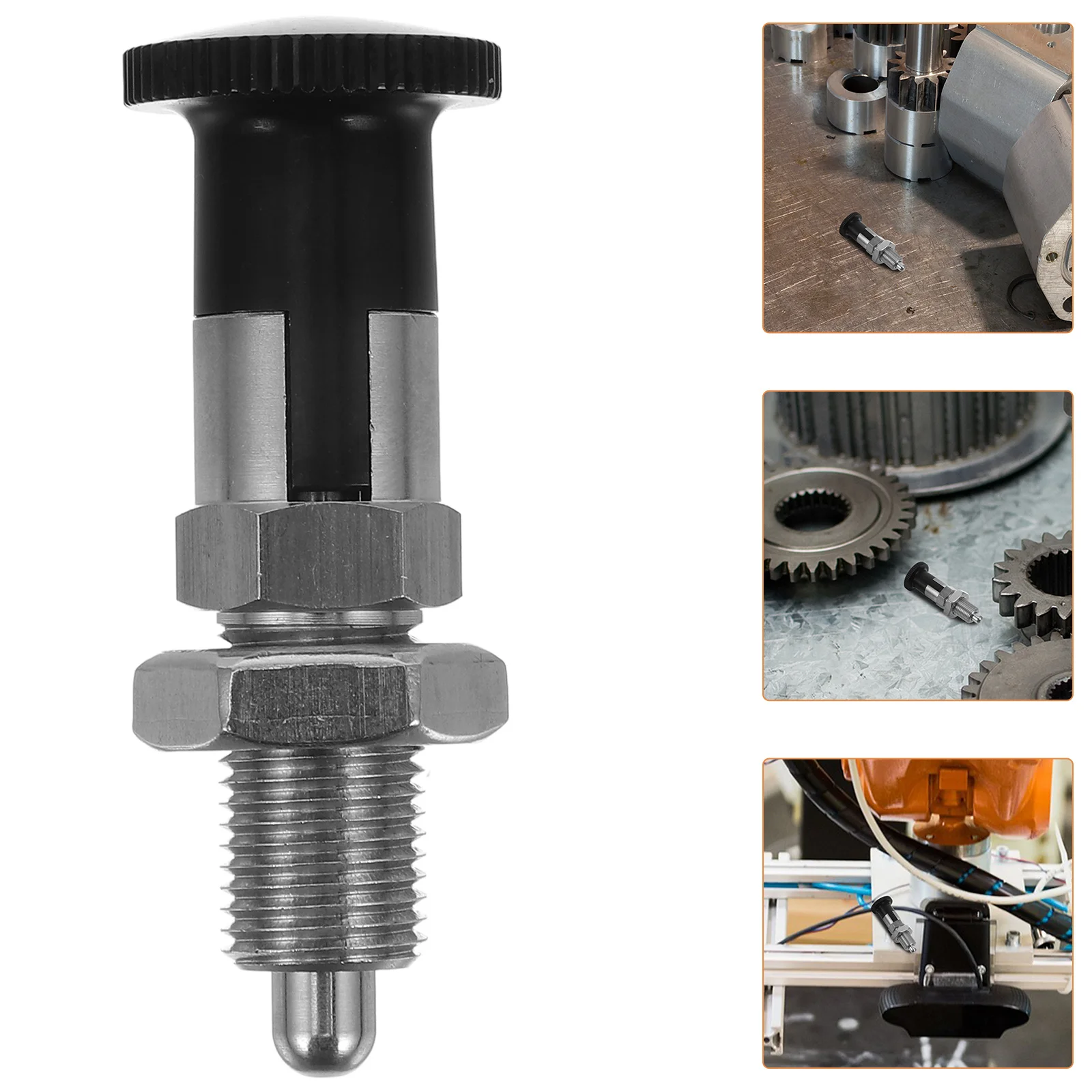 

Stainless Steel Self-Locking Spring Indexing Plunger Knob Precise Positioning Locking Pin Spring Loaded Latch for Machinery