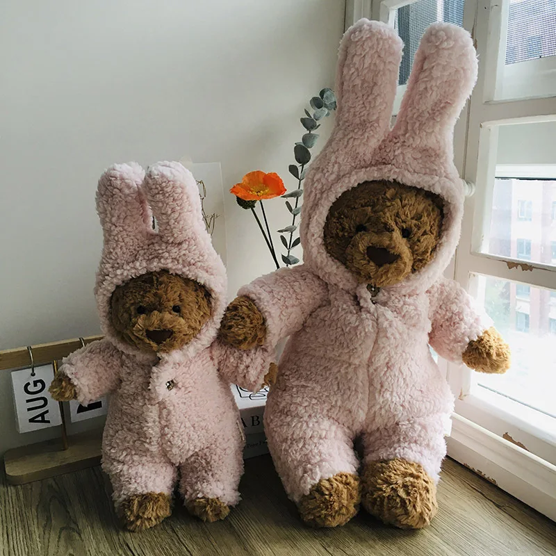 

Only Clothes The New Hot-selling Clothes Personality Pink Plush One-piece Clothes Cute Bear Plush Pajamas Clothing Accessories