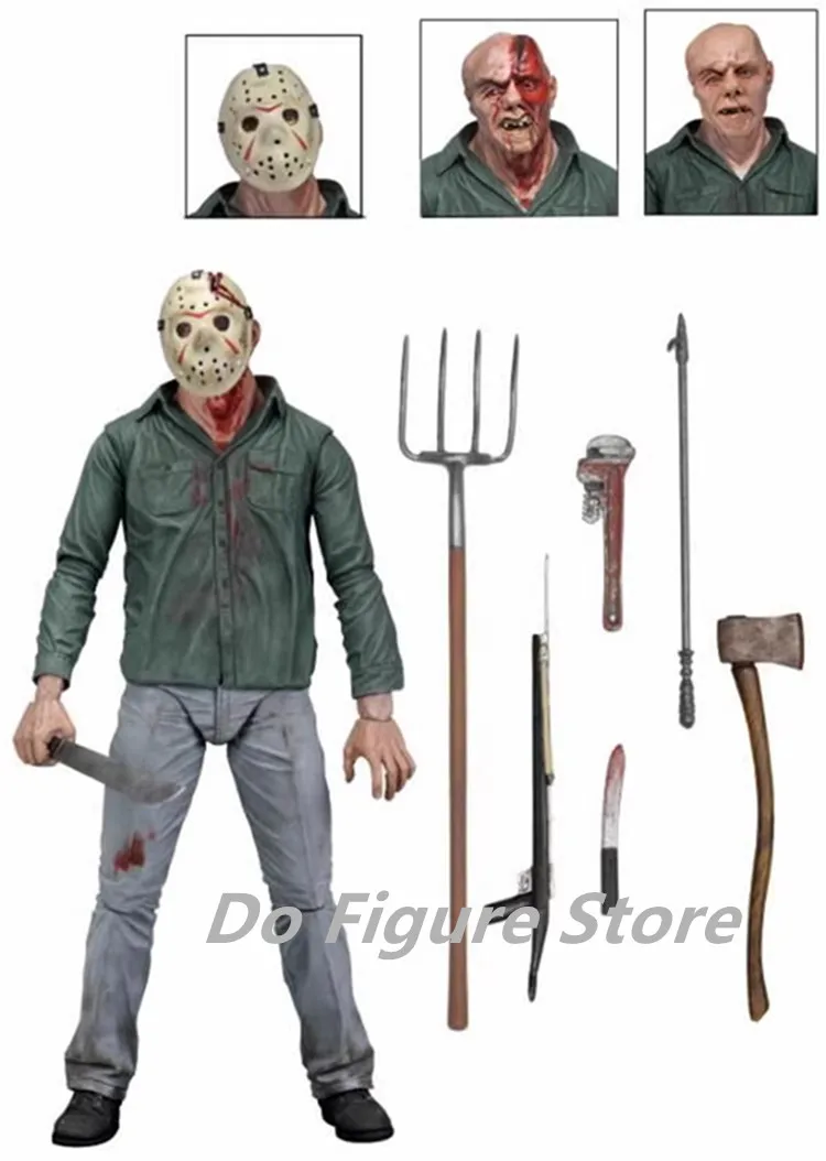 

18cm NECA Figure Jason 3D Friday Part 3 Jason PVC Action Figure Toy Doll