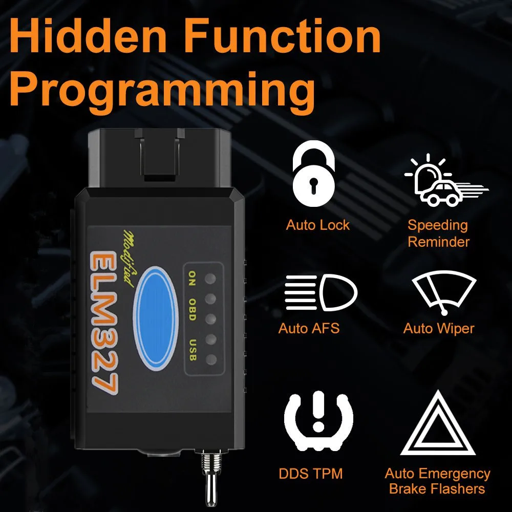 ELM327 V1.5 PIC18F25K80 WiFi/Bluetooth With Switch Code Scanner OBD2 Bluetooth Elm327 WIFI For Ford Forscan Diagnostic Tool