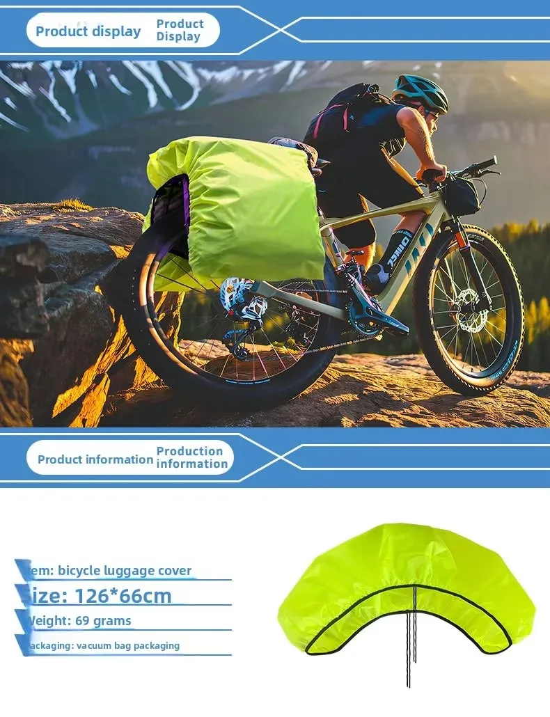 Backpack Rain Cover with Reflective Strip Waterproof Ultralight Backpack Storage Pouch Hiking Camping