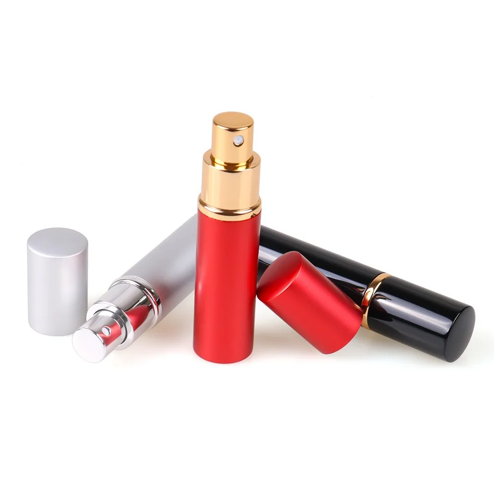 Leere Parfüm glasflasche neue 10ml Aluminium nachfüllbare Parfüm abfüllung Flüssigkeits behälter Reise