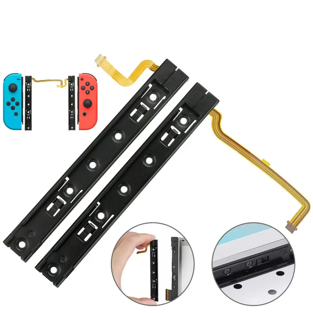 For Nintendo Switch for NS Joy-con Left+Right Replacement Rail Slider Set Flex Cable Games Accessories