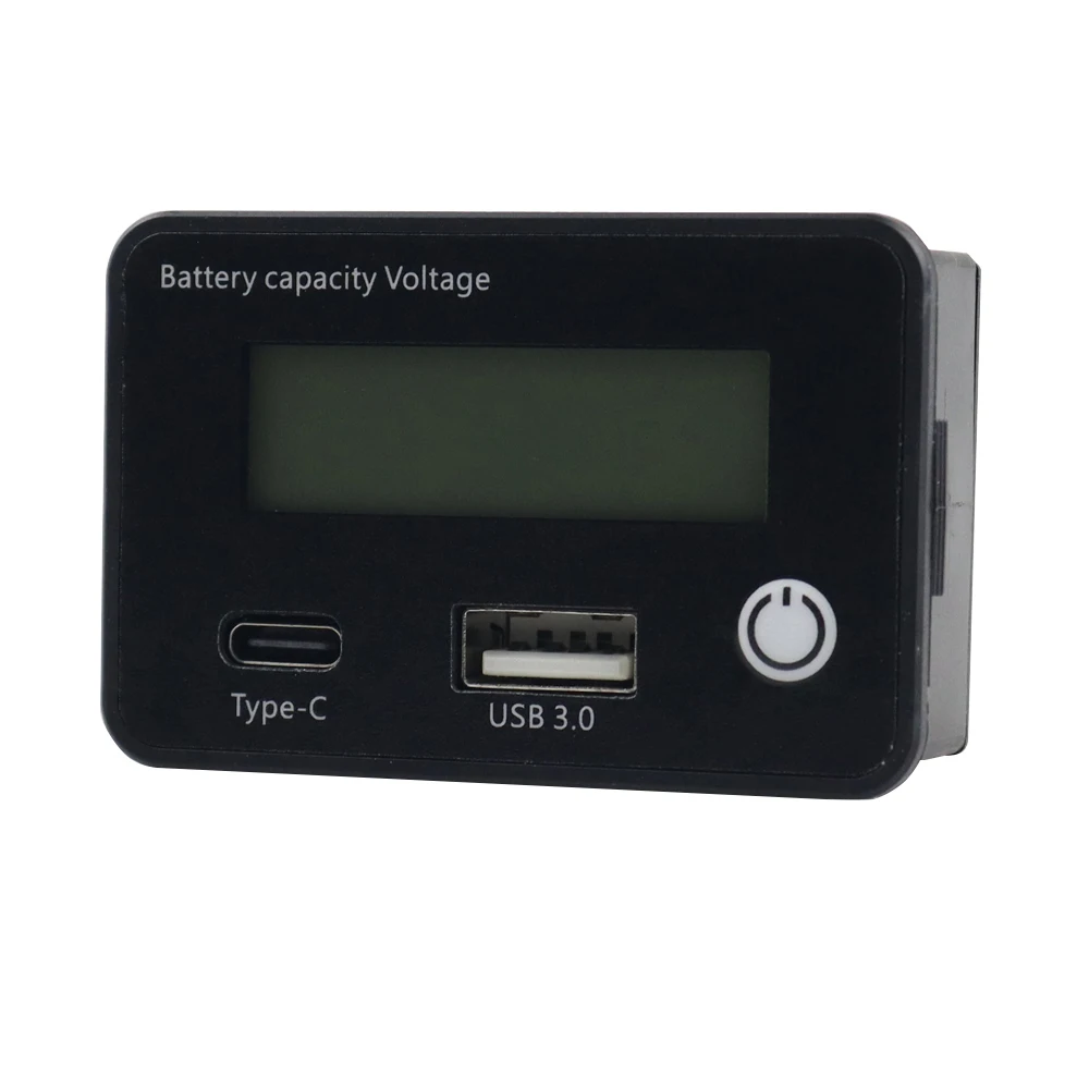 Imagem -05 - Tensão Capacidade Nível Indicador Tester Medidor Voltímetro Usb Tipo-c Car Charger 12v 24v Li-ion Chumbo-ácido Lifepo4 Bateria Qc3.0