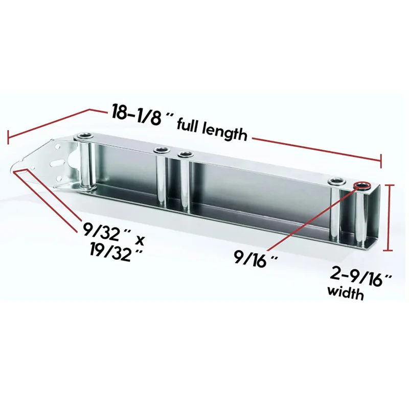 Garage Door Double Track Roller Set - Complete Replacement Kit with Rollers & Brackets for Smooth Quiet Operation