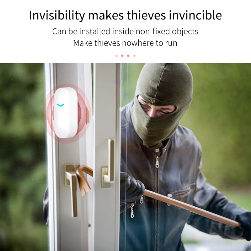Tuya WiFi Smart Door Sensor Door rilevatori aperti/chiusi Smart Life App notifica allarme di sicurezza supporto Alexa Google Home