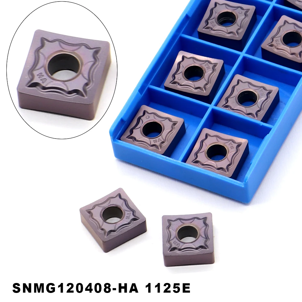 SNMG120408-HA 1125E Carbide Inserts External Turning Tool CNC Lathe Cutter Tools Metal Blade Turning Insert Cutting Tools