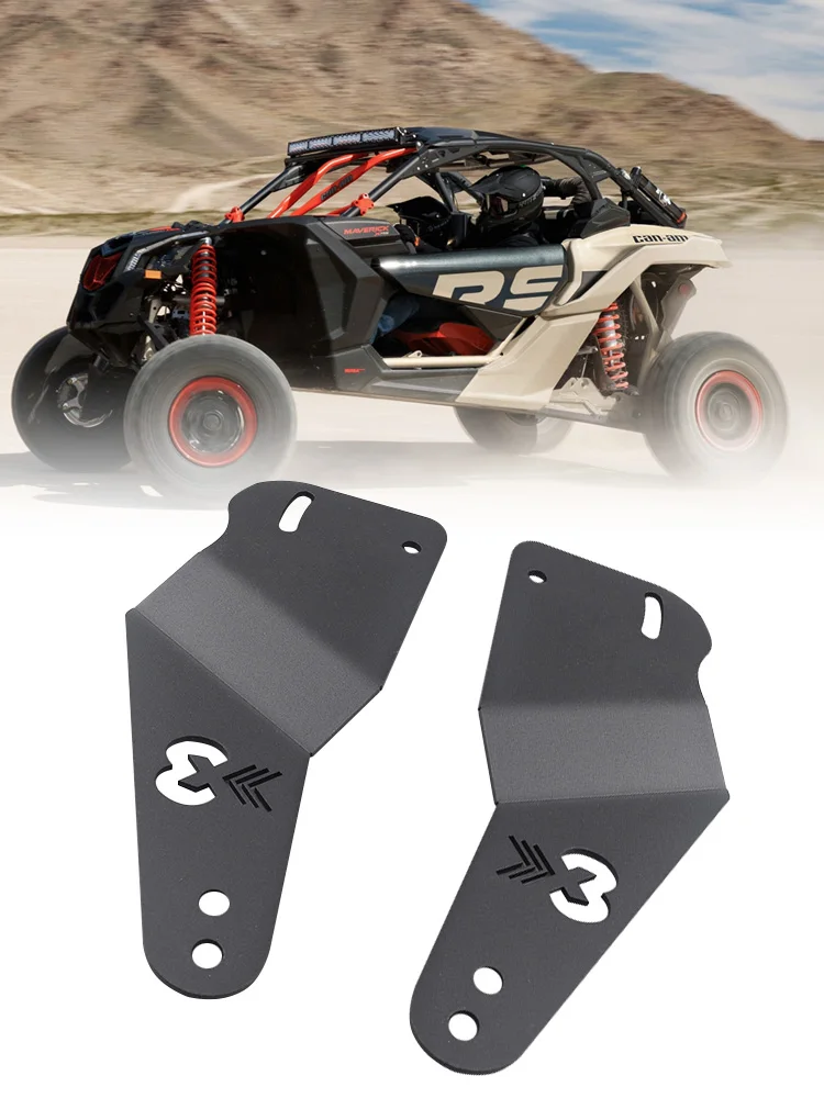 50'' gebogene gerade LED-Lichtleiste Dachhalterung UTV obere Windschutzscheiben-Dachhalterung für Can-am Maverick X3 2017-2025 – Detail 8