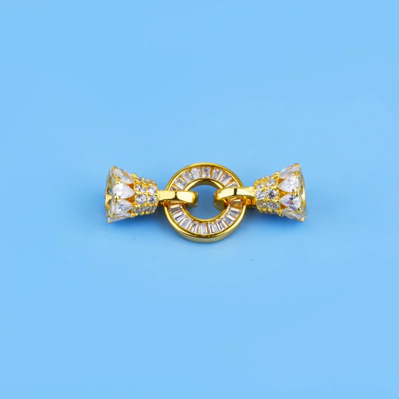 925 pure silver luxury handcrafted bracelet with diamond pendant and handcrafted connecting clasp - view 6