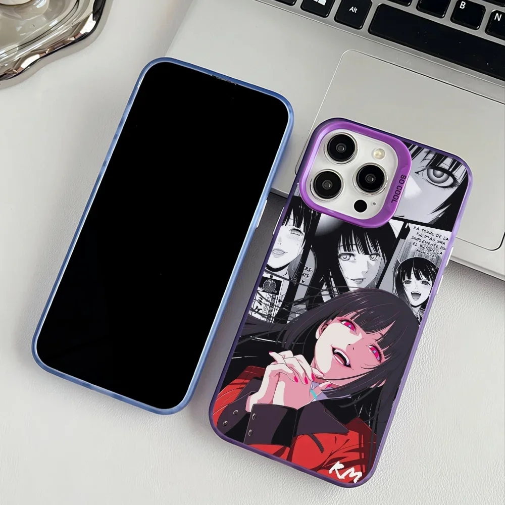 เคสโทรศัพท์อนิเมะคาเคโกรุย Jabami Yumeko สำหรับ Apple 11 12 13 14 15 16Pro Max Plus ป้องกันการกระแทก พร้อมชุบเคลือบ