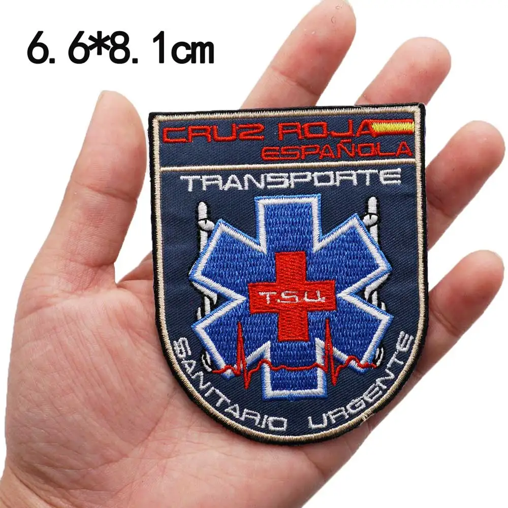 medical treatment Tactical Embroidery Patches for Backpacks and Clothing military Accessories with Hook backing or iron back