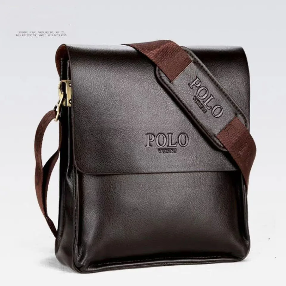 2024 New Retro Men\'s Leather Shoulder Crossbody Bag Backpack Business Messenger Briefcase