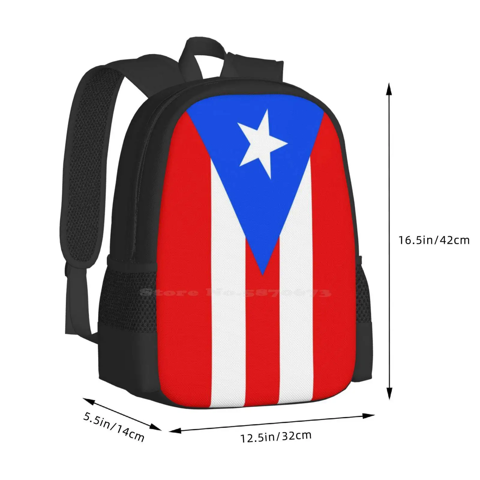 بورتوريكو العلم لحاف المفرش الحقائب المدرسية السفر حقيبة الكمبيوتر المحمول بورتوريكو Puertorican Puertorrique ؟ علم أوس نيويوريكان #3