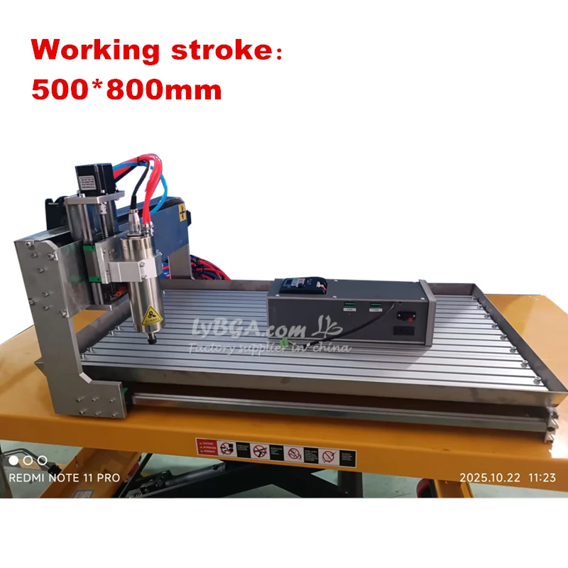 LYBGACNC آلة الحفر LYFS5080 CNC راوتر المياه المبردة المغزل 1500 واط 2200 واط للألمنيوم الخشب الاكريليك النحاس نحت طحن