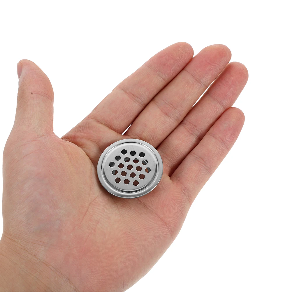 

10pcs Stainless Steel Vent Covers Cabinet Airflow Mesh 29Mm Easy Install Ventilation Plate For Kitchen Cupboards Bathrooms