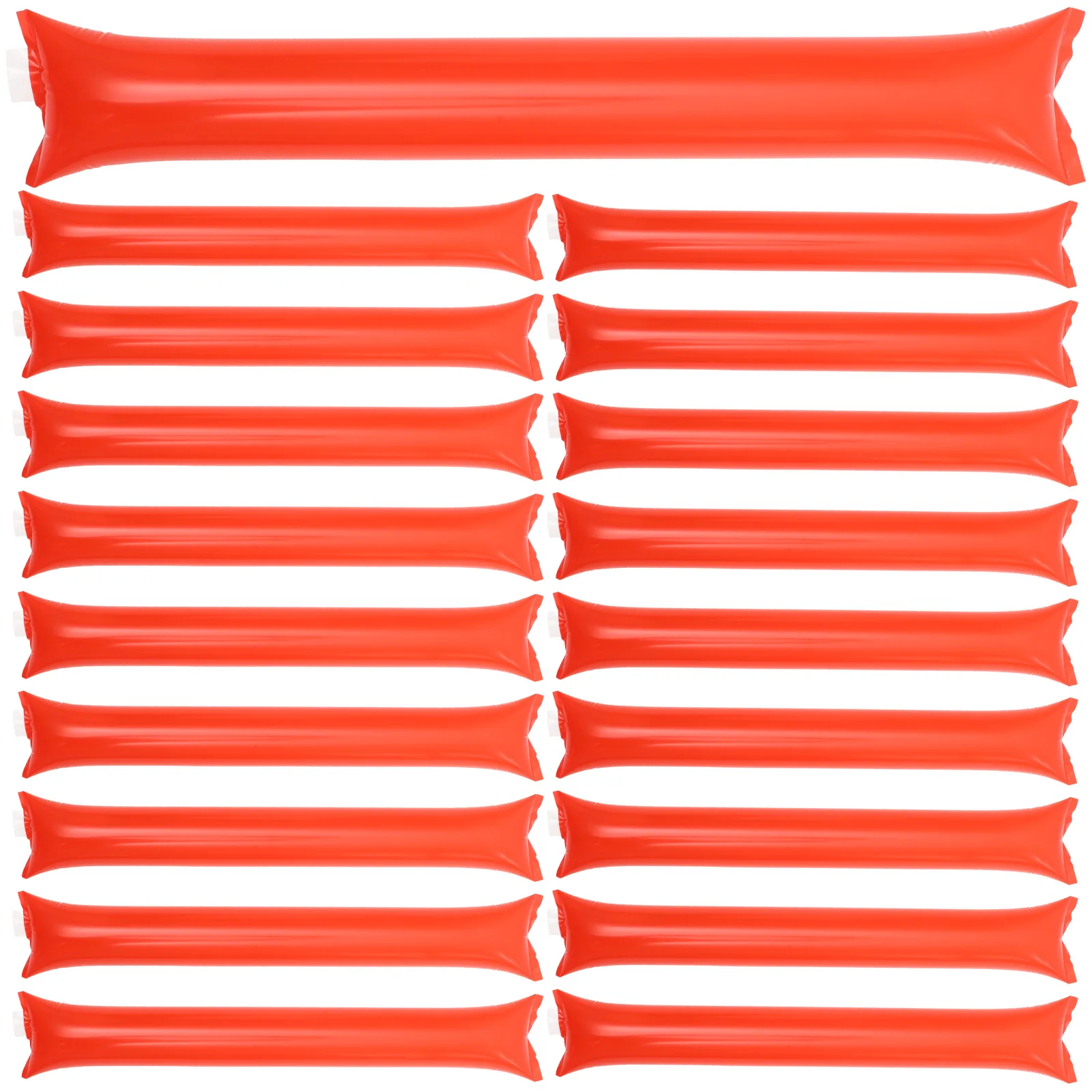 

40pcs Inflatable Sticks Orange Party Clappers Noisemakers Toys Sports Event Concert Ring Bell Cheer Sticks Favors Reusable