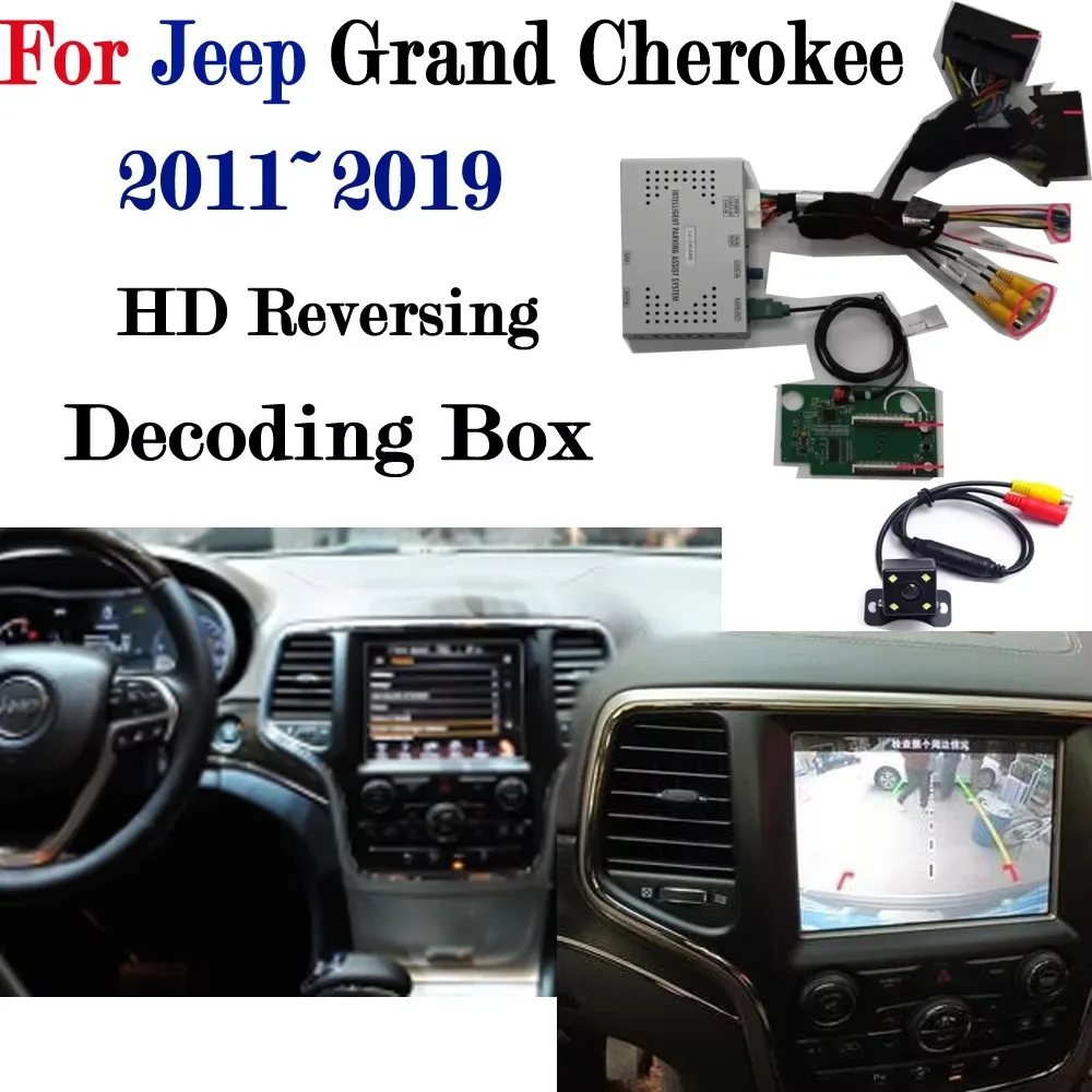 

Для Jeep Grand Cherokee 2011 ~ 2019 адаптер передней камеры заднего вида для подключения оригинального экрана, декодер парковочной задней камеры