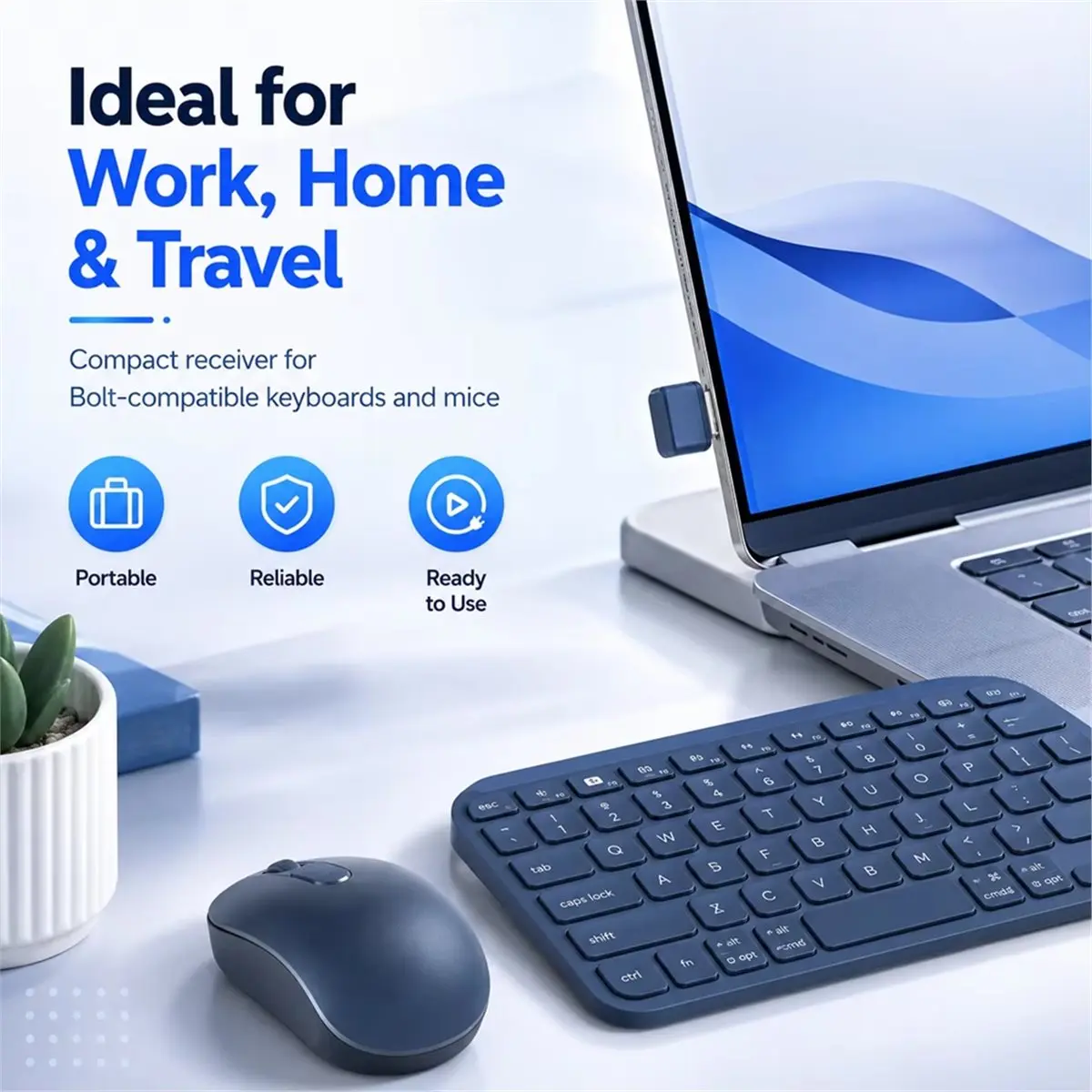 USB-C Receiver for Bolt MX Keys K860 for Keys Mouse MX Master 3S MX Anywhere 3 Wireless Adapter A