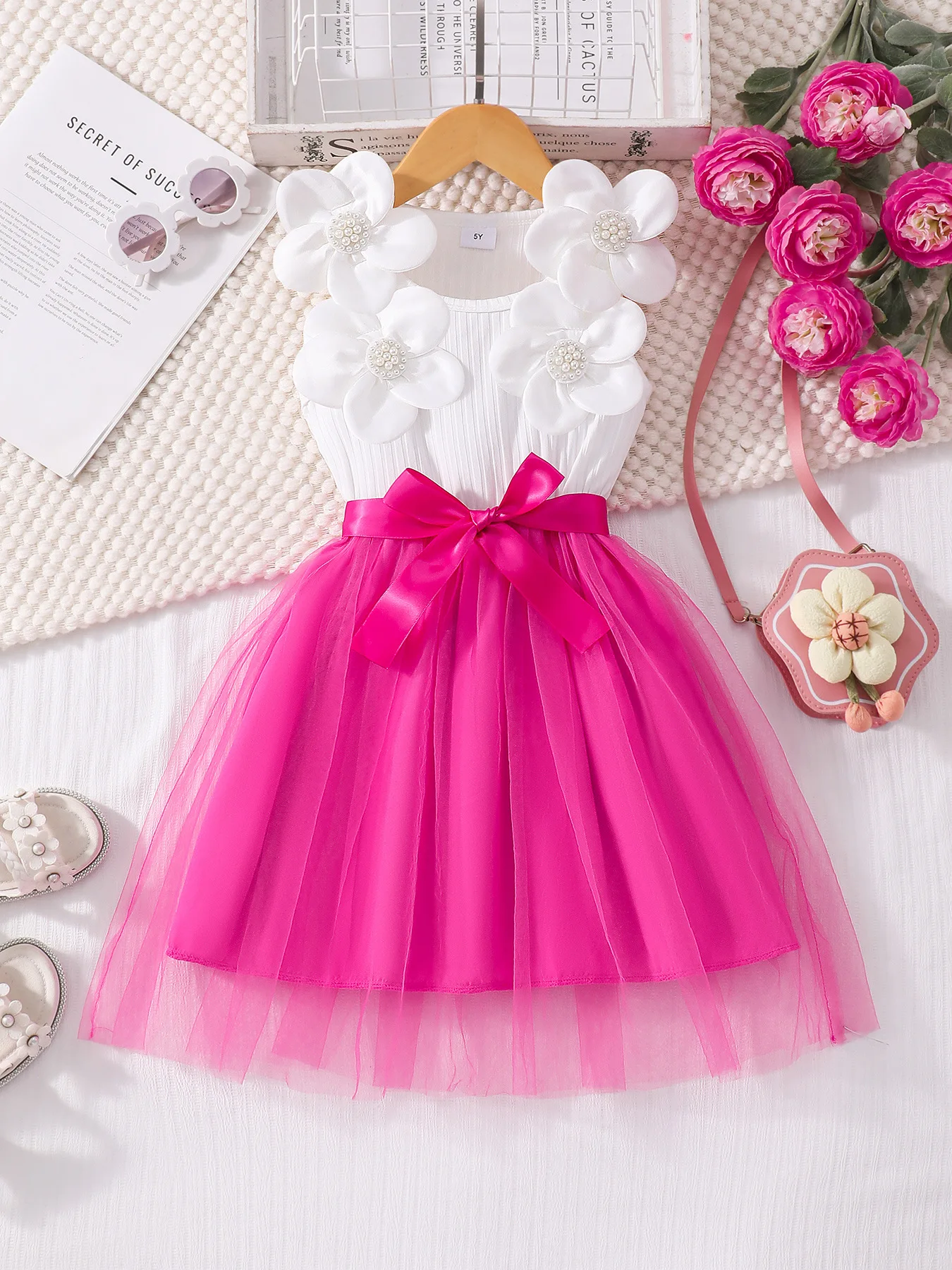 

Летнее платье для маленьких девочек 2026 года, платья принцессы без рукавов с цветочным узором, детская одежда для малышей на карнавал и день рождения