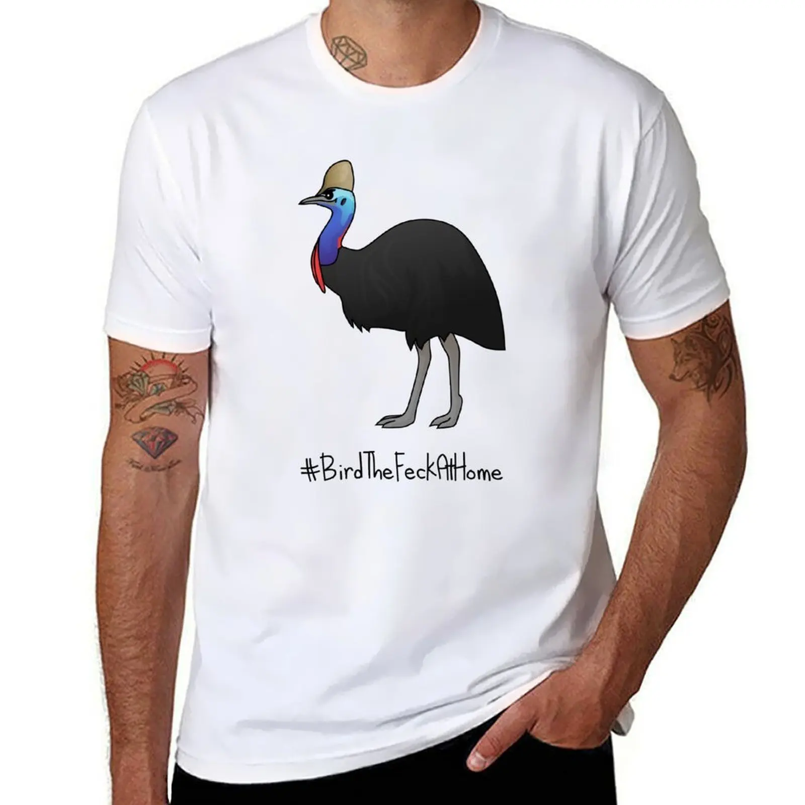 

Team Cassowary #BTFAH T-Shirt cotton t shirts man 100% t shirt man luxury T-Shirt