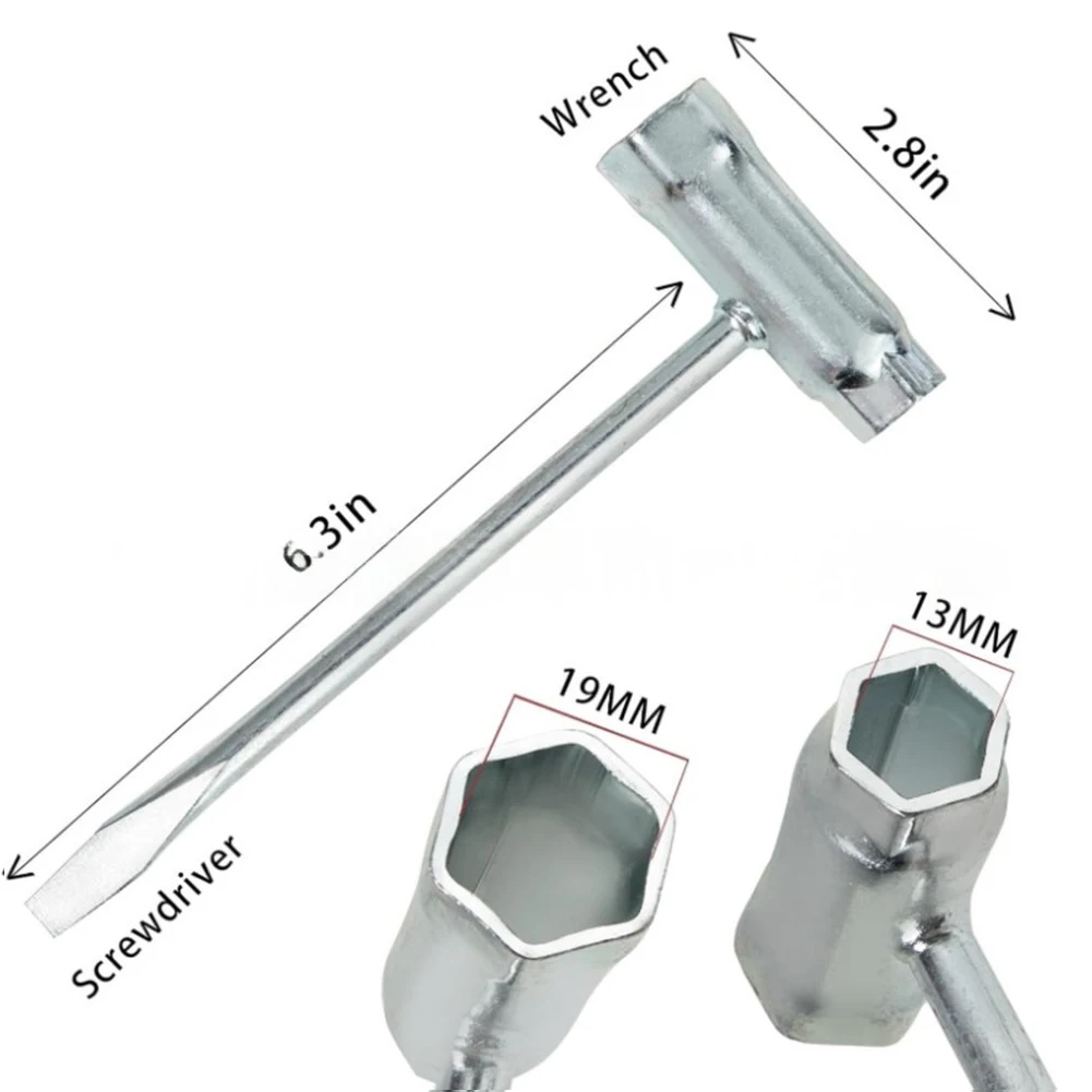 

1/2 комплекта отверток для бензопилы, набор ключей 13x19 мм, Т-образный ключ с 503220001, гайки для боковой крышки бензопилы для бензопил MS170 MS180