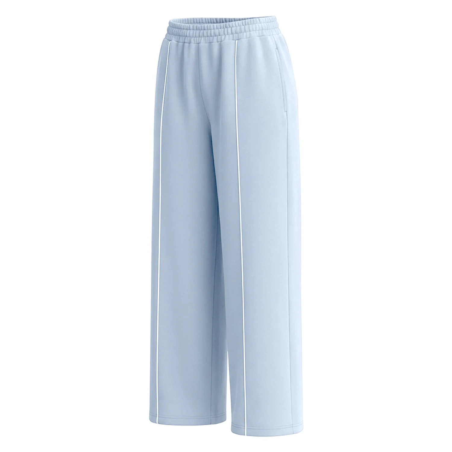 Gutashye Women Block Line Sportswear Loose Straight Leg Yoga Pants Versatile Casual Trousers For Gym Workout Daily Wear