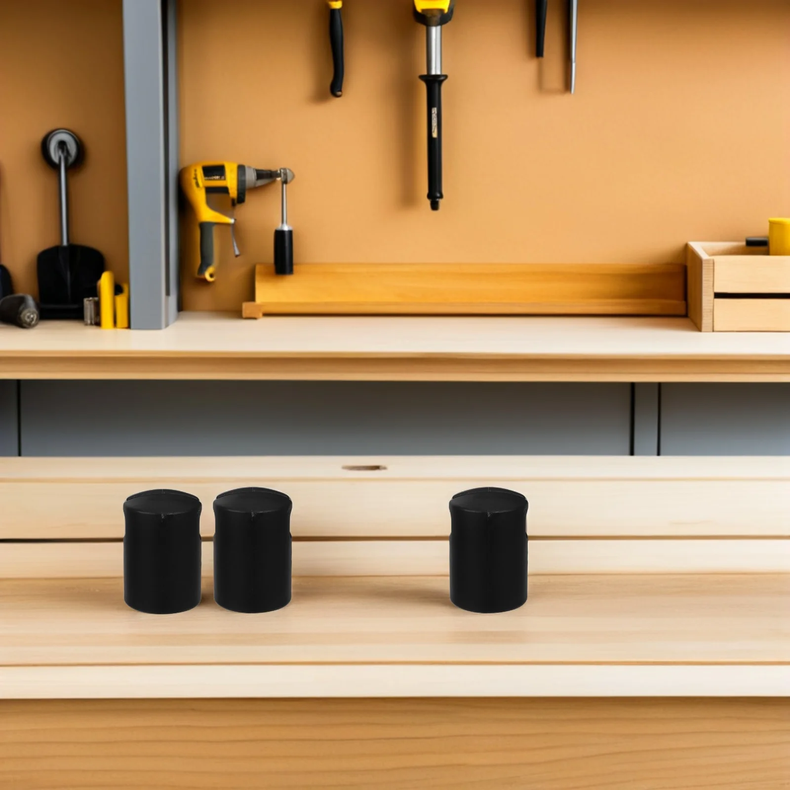 

6pcs Trampoline Pole Caps Black Universal Replacement End Covers For Safety Net Poles Heavy Duty Outdoor Trampoline Enclosure