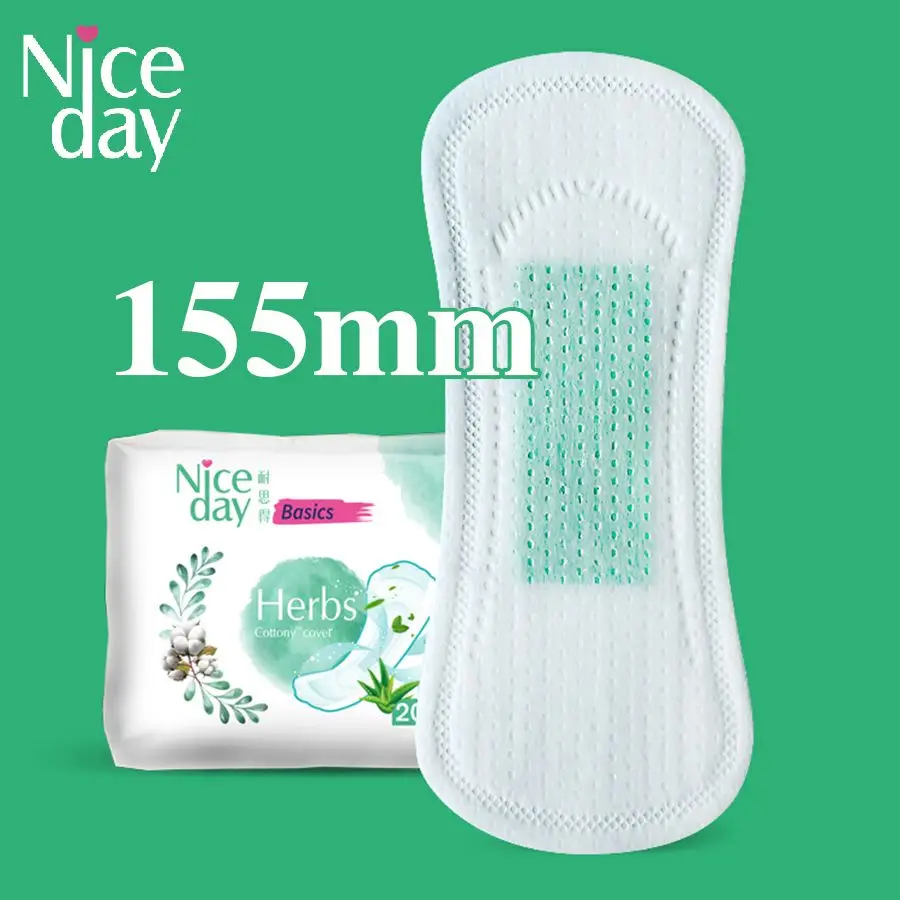 وسادات المناديل الصحية للتبريد والعناية بالأعشاب من Niceday - عبوات متعددة