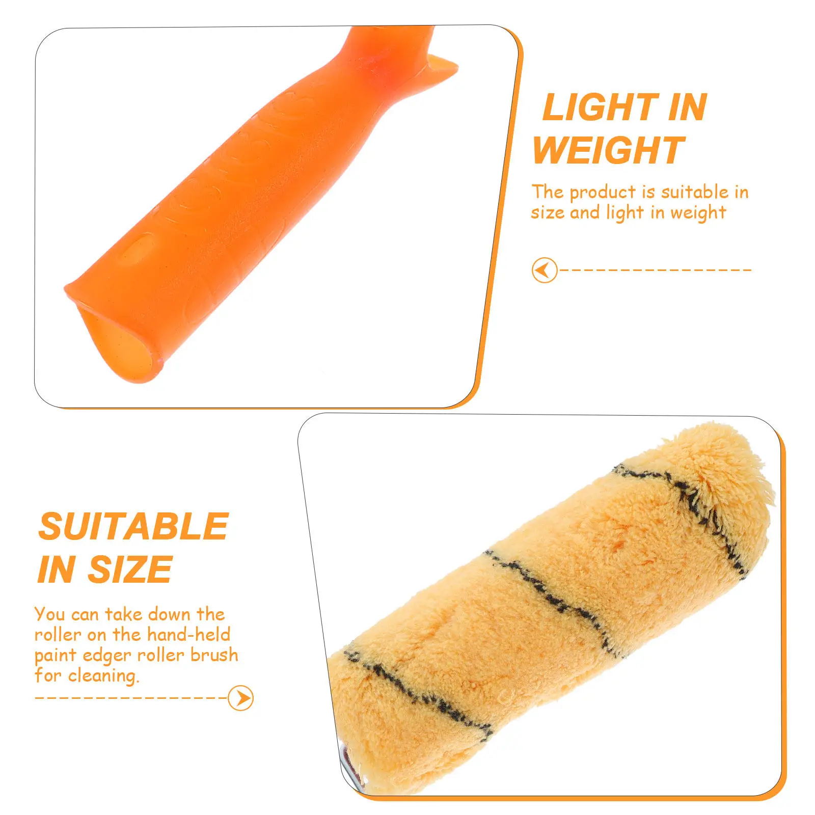 

Набор из 2-х валиков для покраски стен: легкие портативные валики-кисти для больших поверхностей, дверей, рам, мебели – эффективное и равномерное нанесение краски