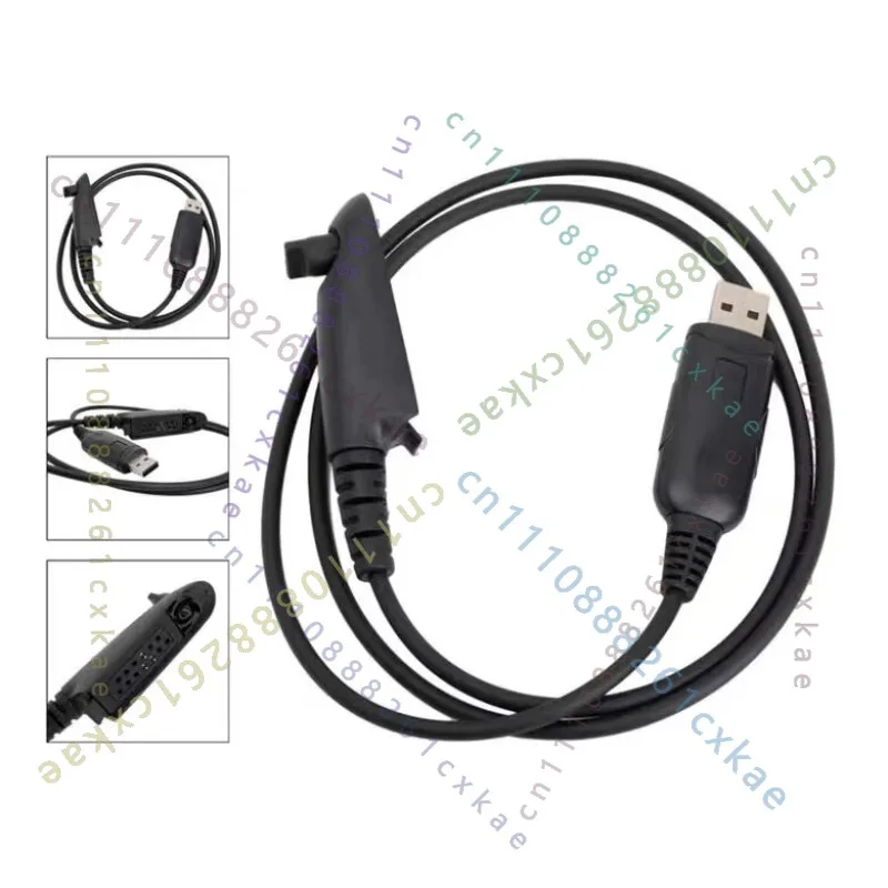 USB Programming Cable Frequency Modulation Data Cord For Motorola GP328 GP338 PTX760 Walkie‑Talkie Accessory