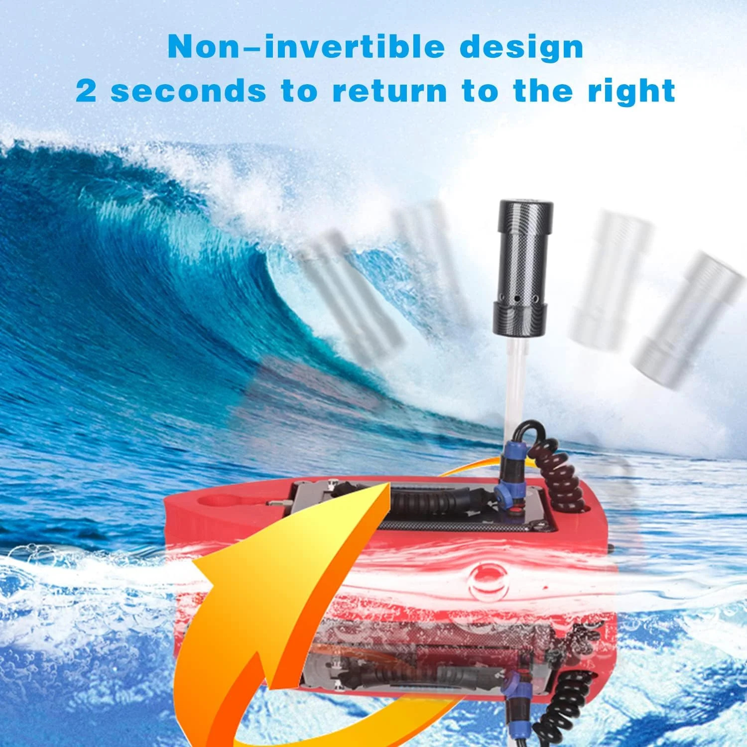 Ventilador de buceo nunca enrollados tanques de buceo sistema de buceo recargable 8 horas, compresor de aire impermeable