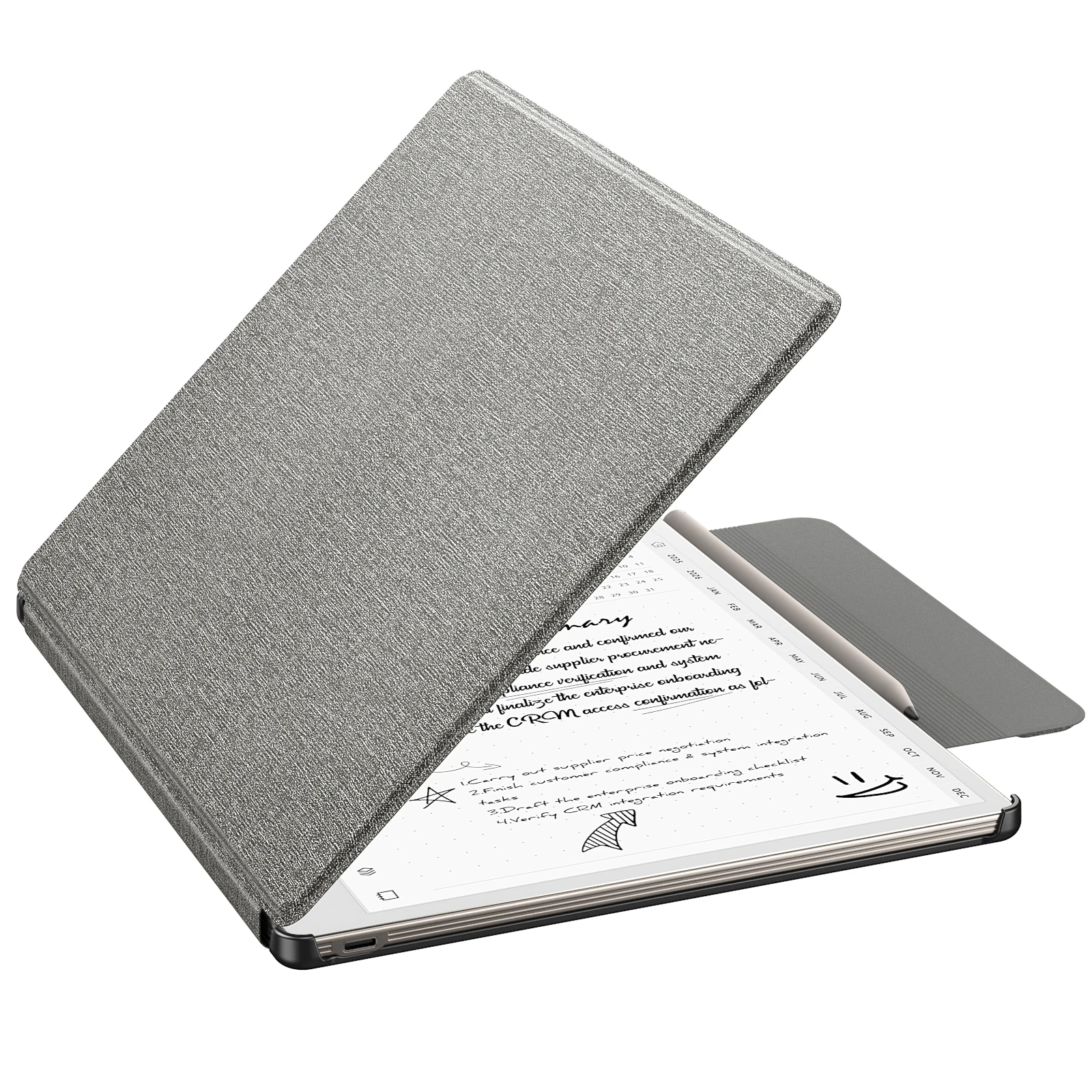 Étui pour Remarkable Paper Pure 10.3" 2026 avec porte-stylo, coque rigide fine et protectrice, couverture folio