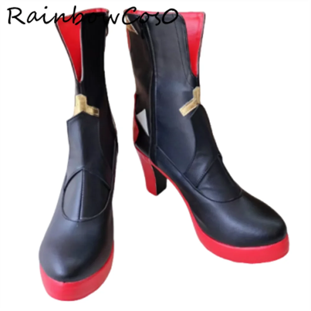 Herrscher of Thunder Honkai Impact 3 Scarpe Cosplay Stivali Gioco Anime Party Halloween RainbowCos0 W4913