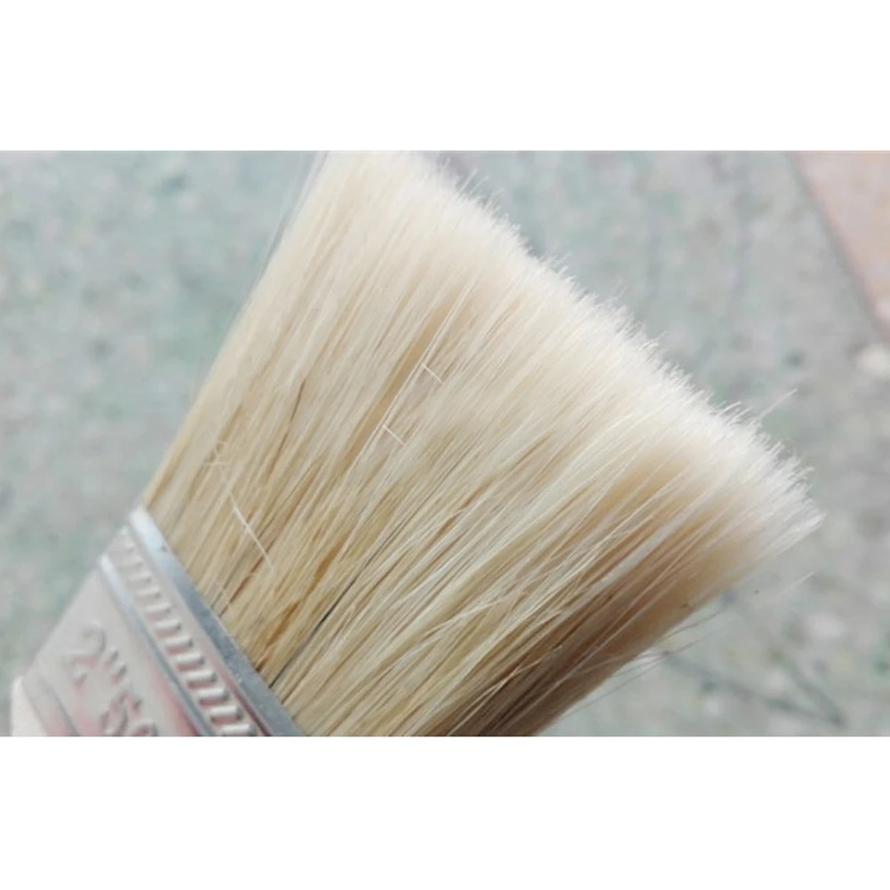 

10 Light Brown Paint Brushes 20x5x1.4cm Bulk Chips Touchup for Adhesives Wallpaper Smooth Wood Handle Polyester Fabric