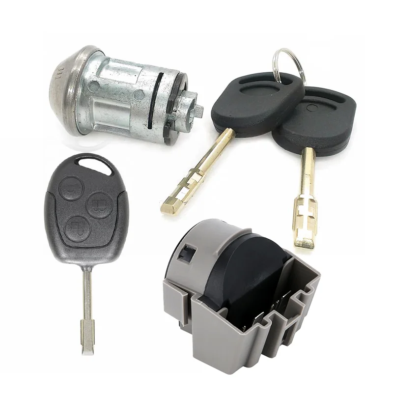 Ignition Switch Lock Barrel With 2 Keys Lock Cylinde R1363940 1677531 Switches for FORD TRANSIT MK6 MK7 2000-2013/2000-2006