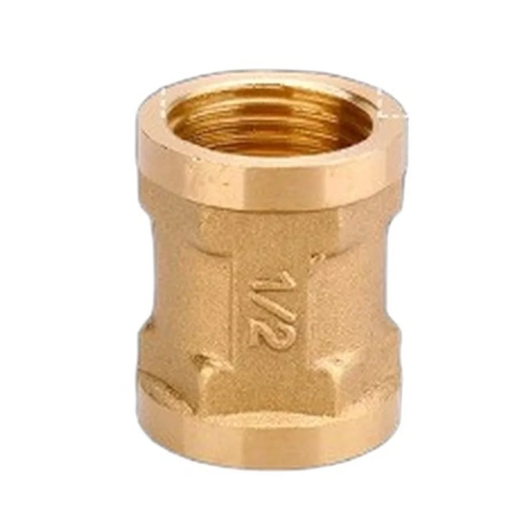4 pcs Brass Hex Nipple Reducer Fitting G 3/4 to G 1/2 Male Thread for Easy Installation with Standard Tools and Wrenches