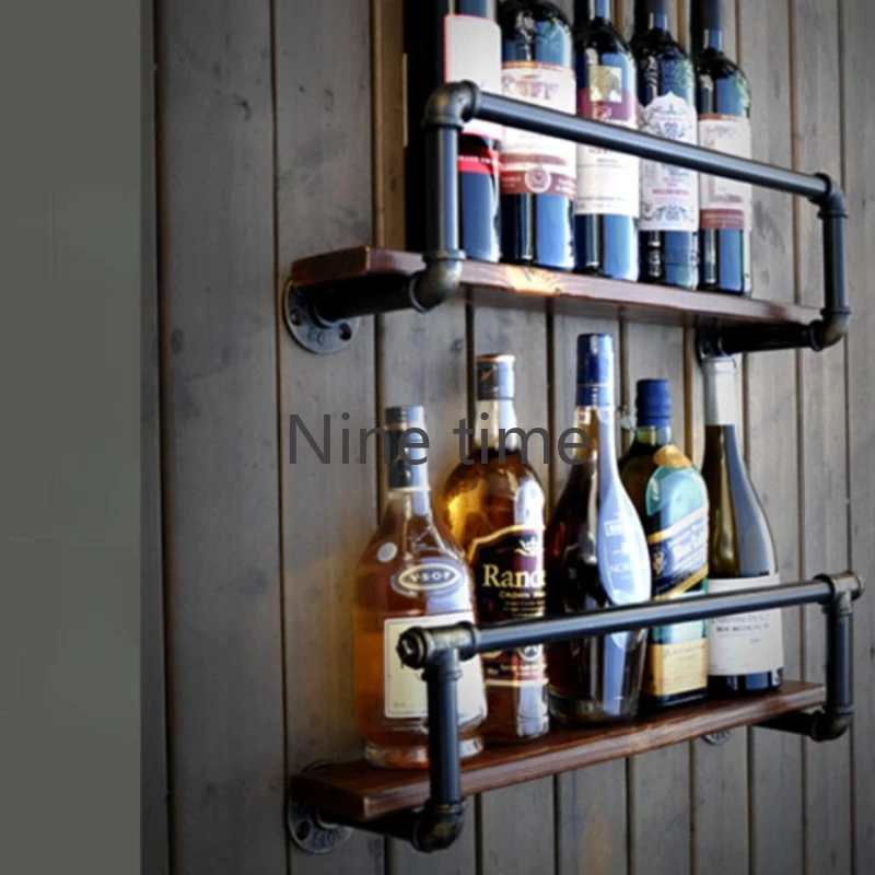 Display Wall Mounted Wine Cabinets Cocktail Club Metal Drink Bar Cabinet Corner Shelf Armoire Vitre Meuble Vin Home Furniture