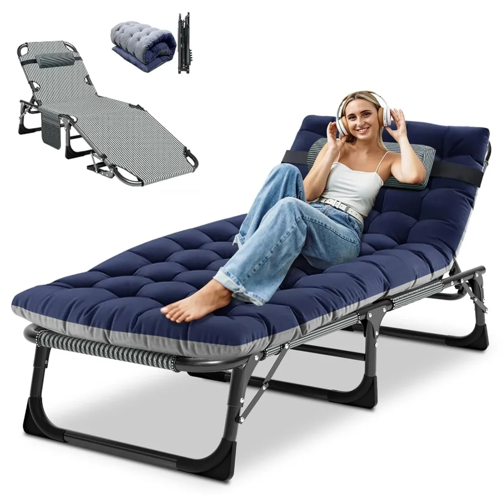 

Heavy Duty Chaise Lounge Chair, Adjustable 5-Position Folding Chaise Lounge Chairs, Customized