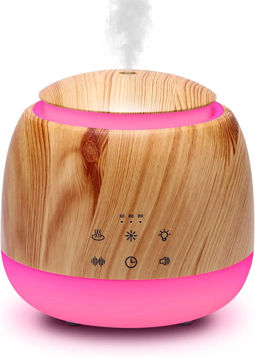 

Aromatherapy Diffuser & White Noise Machine Combines 10 Relaxing Sounds,7 Color LED Light,5 Level Volumn,2 Level Warm