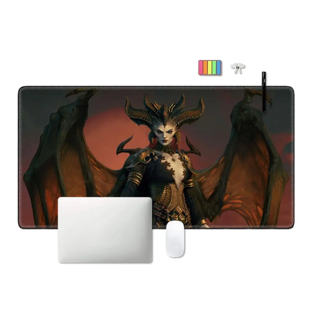 Mousepads Large Gaming Mousepad Diablo 4 XXL Keyboard Gamer Mouse Pad on The Table Speed Desk Mat Anime Mouse Mats Mouse Pads
