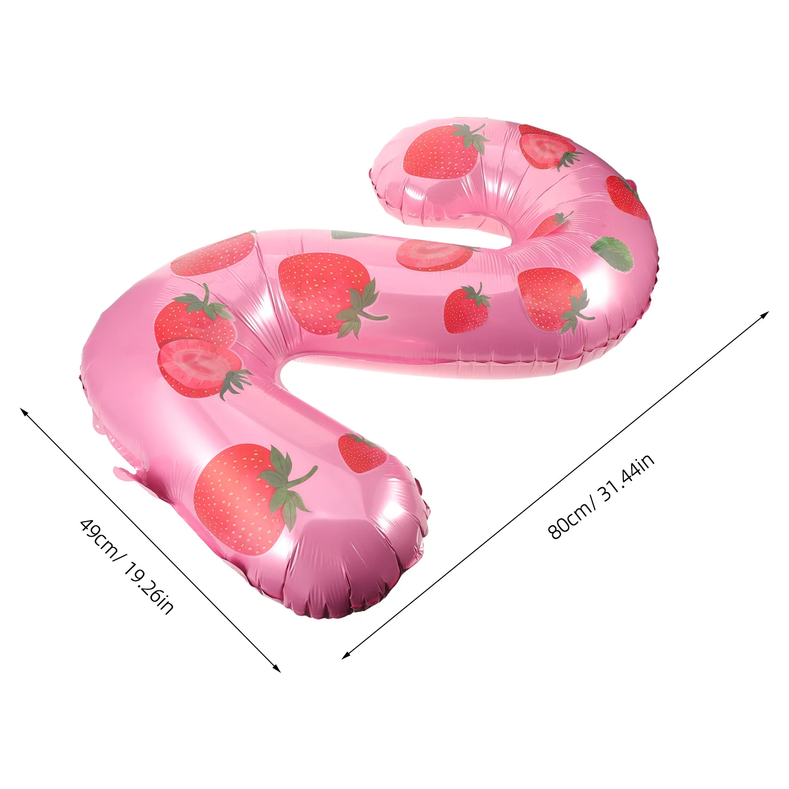 4 قطعة 32 بوصة الفراولة احباط بالونات معدنية عدد 2 بالون الحلو الفاكهة حفلة عيد ميلاد زينة الفراولة بالونات احباط