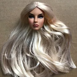 FR Rare Face Doll Heads White Brown Beige Skin Doll Figures Collection Doll Accessories Heads