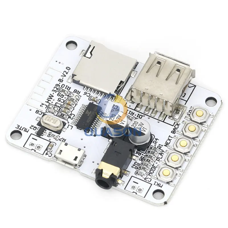 Bluetooth Audio Receiver board with USB TF card Slot decoding playback output A7-004 5V 2.1  Wireless Stereo Music Module