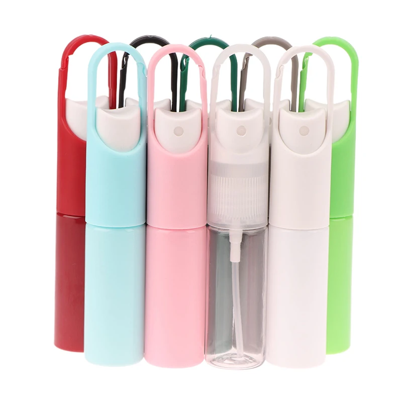Mini bouteille Portable rechargeable de 20ml, désinfectant pour les mains, crochet d'alcool, avec pompe de pulvérisation, récipient de parfum vide